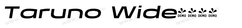 Taruno Wide字体转换